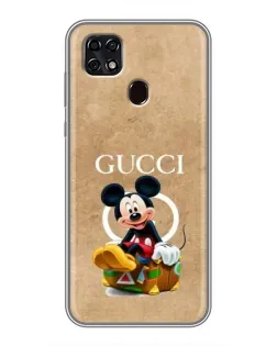 Чехол для ZTE Blade 20 Smart с картинкой «Микки Маус Gucci — крафт» Чехол для ZTE Blade 20 Smart с картинкой «Микки Маус Gucci — крафт»
