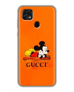 Чехол для ZTE Blade 20 Smart с картинкой «Микки Маус Gucci — оранж» Чехол для ZTE Blade 20 Smart с картинкой «Микки Маус Gucci — оранж»