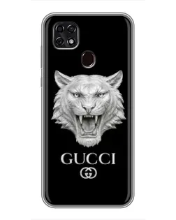 Чехол для ZTE Blade 20 Smart с картинкой «Gucci — серебряный лев» Чехол для ZTE Blade 20 Smart с картинкой «Gucci — серебряный лев»