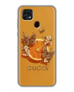 Чехол для ZTE Blade 20 Smart с картинкой «Gucci — золотые бабочки» Чехол для ZTE Blade 20 Smart с картинкой «Gucci — золотые бабочки»
