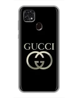 Чехол для ZTE Blade 20 Smart с картинкой «Gucci — золото на черном» Чехол для ZTE Blade 20 Smart с картинкой «Gucci — золото на черном»