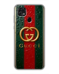 Чехол для ZTE Blade 20 Smart с картинкой «Gucci — фирменная полоса и золото» Чехол для ZTE Blade 20 Smart с картинкой «Gucci — фирменная полоса и золото»