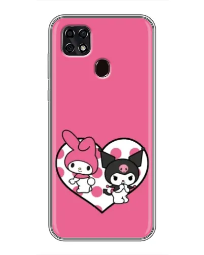 Чехол для ZTE Blade 20 Smart с картинкой «Kuromi и My Melody»