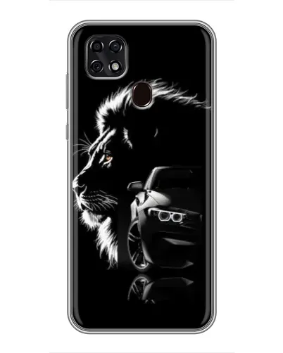 Чехол для ZTE Blade 20 Smart с картинкой «BMW и лев» Чехол для ZTE Blade 20 Smart с картинкой «BMW и лев»