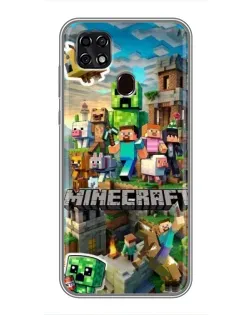 Чехол для ZTE Blade 20 Smart с картинкой «Замок Minecraft» Чехол для ZTE Blade 20 Smart с картинкой «Замок Minecraft»