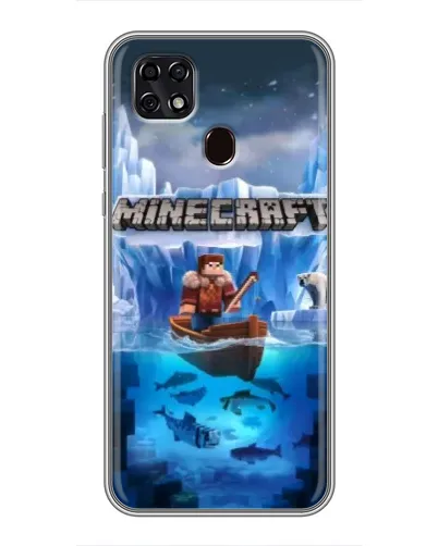 Чехол для ZTE Blade 20 Smart с картинкой «Minecraft ледяной мир» Чехол для ZTE Blade 20 Smart с картинкой «Minecraft ледяной мир»