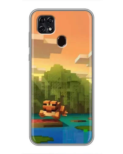 Чехол для ZTE Blade 20 Smart с картинкой «Майнкрафт закат солнца» Чехол для ZTE Blade 20 Smart с картинкой «Майнкрафт закат солнца»