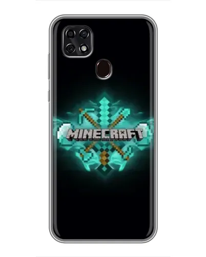 Чехол для ZTE Blade 20 Smart с картинкой «Minecraft Diamond лого» Чехол для ZTE Blade 20 Smart с картинкой «Minecraft Diamond лого»
