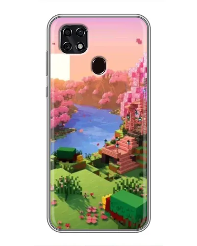 Чехол для ZTE Blade 20 Smart с картинкой «Розовое дерево Minecraft» Чехол для ZTE Blade 20 Smart с картинкой «Розовое дерево Minecraft»