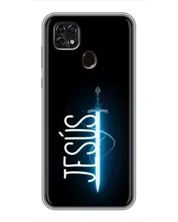 Чехол для ZTE Blade 20 Smart с картинкой «Меч Духа Jesus»