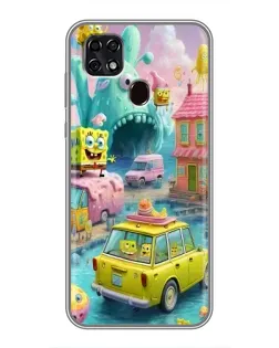 Чехол для ZTE Blade 20 Smart с картинкой «Монстр-трак приключения»