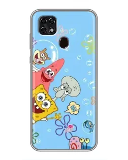 Чехол для ZTE Blade 20 Smart с картинкой «Веселые пузырьки»