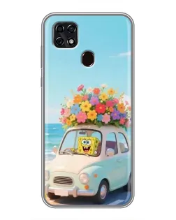 Чехол для ZTE Blade 20 Smart с картинкой «Автомобильное путешествие»
