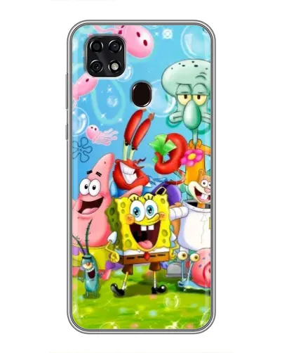 Чехол для ZTE Blade 20 Smart с картинкой «Губка Боб и друзья» Чехол для ZTE Blade 20 Smart с картинкой «Губка Боб и друзья»
