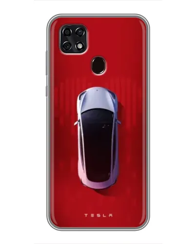 Чехол для ZTE Blade 20 Smart с картинкой «Tesla Top View»