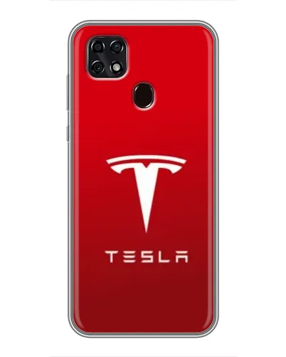 Чехол для ZTE Blade 20 Smart с картинкой «Tesla Red Classic»