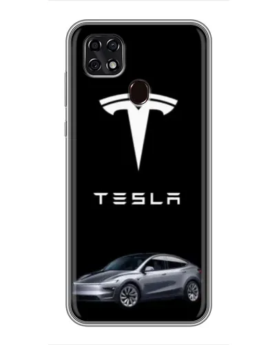 Чехол для ZTE Blade 20 Smart с картинкой «Tesla Model Y»
