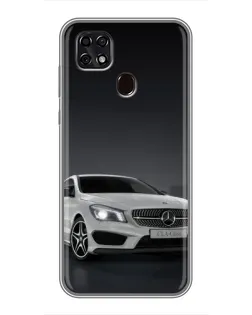 Чехол для ZTE Blade 20 Smart с картинкой «Mercedes AMG GT Silver»