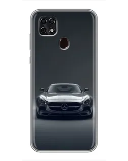 Чехол для ZTE Blade 20 Smart с картинкой «Mercedes на черном» Чехол для ZTE Blade 20 Smart с картинкой «Mercedes на черном»