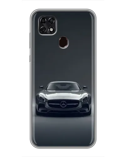 Чехол для ZTE Blade 20 Smart с картинкой «Mercedes на черном»