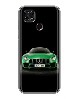 Чехол для ZTE Blade 20 Smart с картинкой «Mercedes — неоновый лого» Чехол для ZTE Blade 20 Smart с картинкой «Mercedes — неоновый лого»