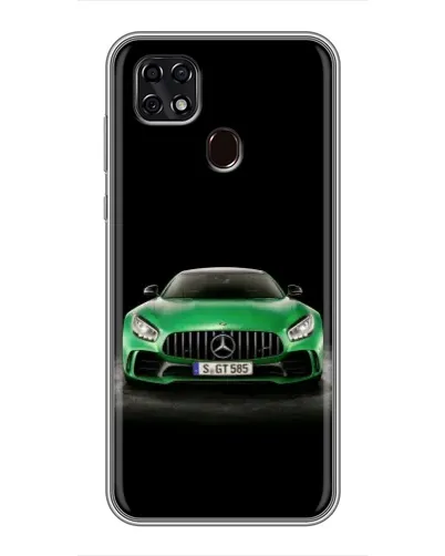 Чехол для ZTE Blade 20 Smart с картинкой «Mercedes — неоновый лого»