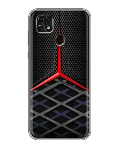 Чехол для ZTE Blade 20 Smart с картинкой «Mercedes Carbon Grid»