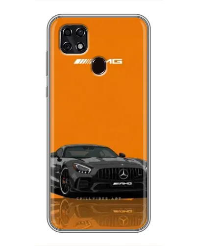 Чехол для ZTE Blade 20 Smart с картинкой «Оранжевый Mercedes AMG»
