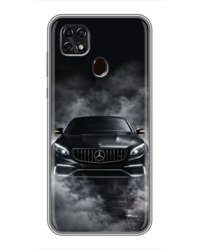 Чехол для ZTE Blade 20 Smart с картинкой «Mercedes в дыму»