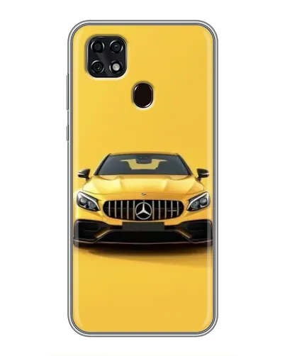 Чехол для ZTE Blade 20 Smart с картинкой «Желтый Mercedes GT»