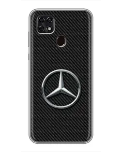 Чехол для ZTE Blade 20 Smart с картинкой «Карбоновый Mercedes стиль» Чехол для ZTE Blade 20 Smart с картинкой «Карбоновый Mercedes стиль»