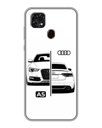 Чехол для ZTE Blade 20 Smart с картинкой «Audi — контрастный дизайн» Чехол для ZTE Blade 20 Smart с картинкой «Audi — контрастный дизайн»
