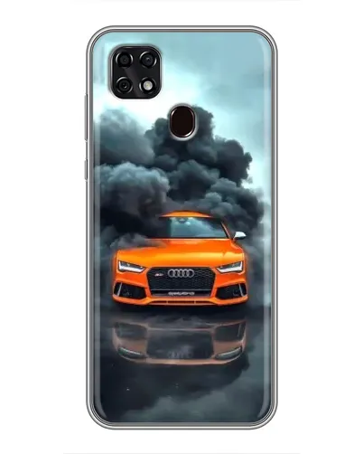 Чехол для ZTE Blade 20 Smart с картинкой «Audi в облаках дыма» Чехол для ZTE Blade 20 Smart с картинкой «Audi в облаках дыма»