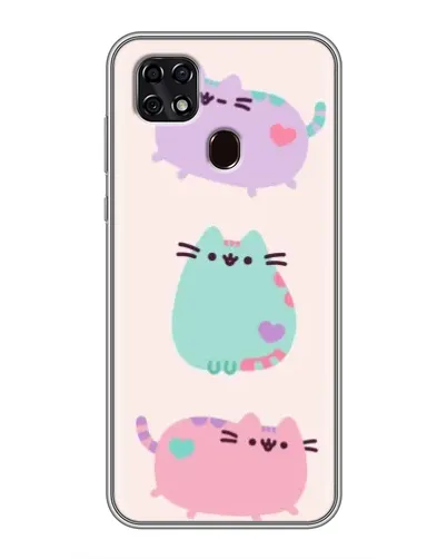 Чехол для ZTE Blade 20 Smart с картинкой «Pusheen трио» Чехол для ZTE Blade 20 Smart с картинкой «Pusheen трио»