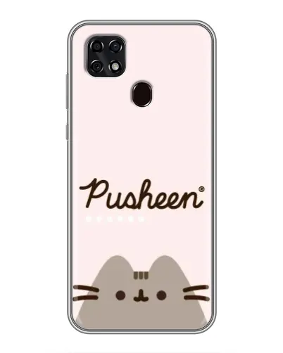 Чехол для ZTE Blade 20 Smart с картинкой «Pusheen логотип» Чехол для ZTE Blade 20 Smart с картинкой «Pusheen логотип»