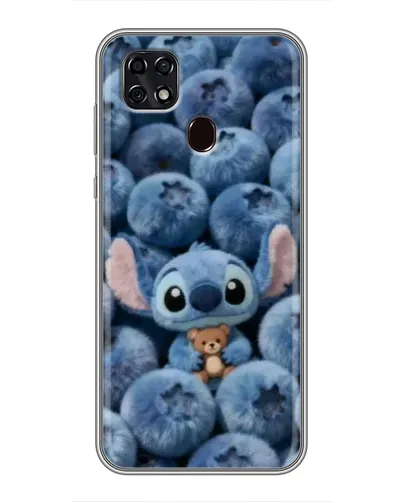 Чехол для ZTE Blade 20 Smart с картинкой «Стич и голубика» Чехол для ZTE Blade 20 Smart с картинкой «Стич и голубика»