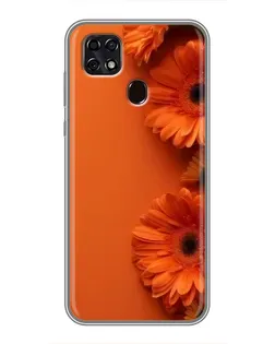 Чехол для ZTE Blade 20 Smart с картинкой «Оранжевые герберы» Чехол для ZTE Blade 20 Smart с картинкой «Оранжевые герберы»