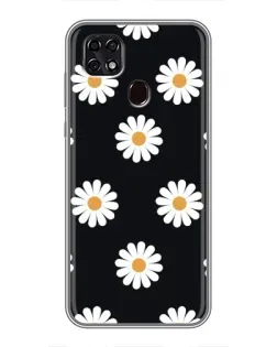 Чехол для ZTE Blade 20 Smart с картинкой «Ромашки на черном» Чехол для ZTE Blade 20 Smart с картинкой «Ромашки на черном»