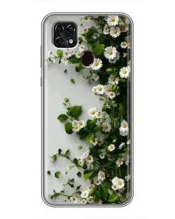 Чехол для ZTE Blade 20 Smart с картинкой «Ветка мелких белых цветов» Чехол для ZTE Blade 20 Smart с картинкой «Ветка мелких белых цветов»