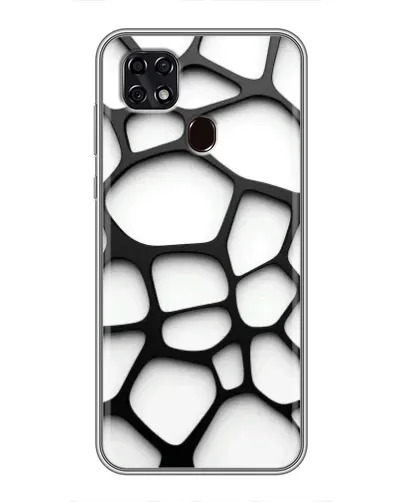 Чехол для ZTE Blade 20 Smart с картинкой «Белая объемная сетка» Чехол для ZTE Blade 20 Smart с картинкой «Белая объемная сетка»