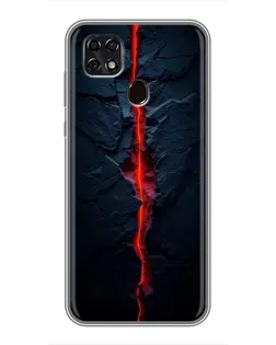 Чехол для ZTE Blade 20 Smart с картинкой «Kрасная лавовая трещина» Чехол для ZTE Blade 20 Smart с картинкой «Kрасная лавовая трещина»