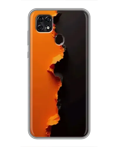 Чехол для ZTE Blade 20 Smart с картинкой «Оранжевый разлом» Чехол для ZTE Blade 20 Smart с картинкой «Оранжевый разлом»