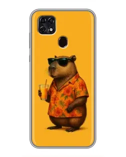 Чохол для ZTE Blade 20 Smart з картинкою «Капібара на відпочинку» Чохол для ZTE Blade 20 Smart з картинкою «Капібара на відпочинку»