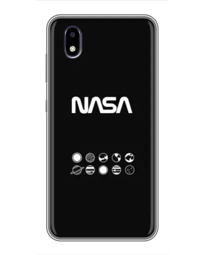 Чехол для ZTE Blade A3 (2020) с картинкой «NASA — технический принт» Чехол для ZTE Blade A3 (2020) с картинкой «NASA — технический принт»