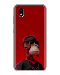 Чехол для ZTE Blade A3 (2020) с картинкой «Bored Ape в красном» Чехол для ZTE Blade A3 (2020) с картинкой «Bored Ape в красном»