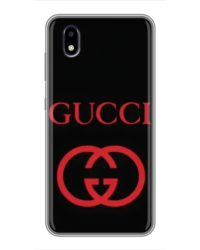 Чехол для ZTE Blade A3 (2020) с картинкой «Gucci — красный логотип»