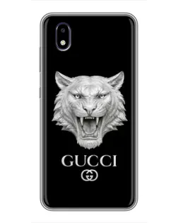 Чехол для ZTE Blade A3 (2020) с картинкой «Gucci — серебряный лев»