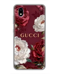 Чехол для ZTE Blade A3 (2020) с картинкой «Gucci — бордовые розы»