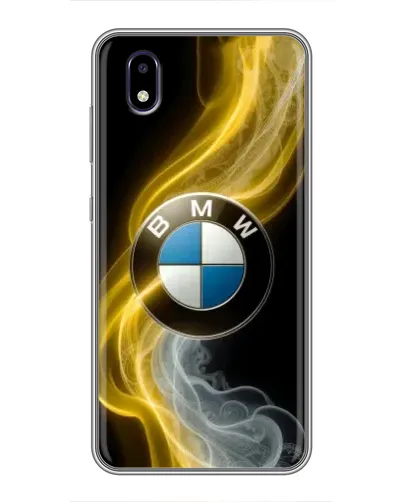 Чехол для ZTE Blade A3 (2020) с картинкой «Золотистый дым BMW»