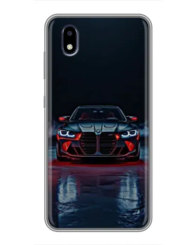 Чехол для ZTE Blade A3 (2020) с картинкой «BMW на мокрой дороге»